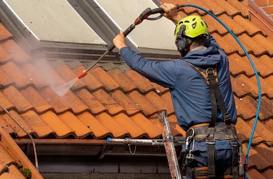 Démoussage et hydrofuge de toiture à Franey